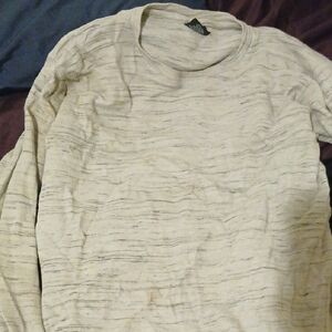 Men's Beige Long Sleeve Tee